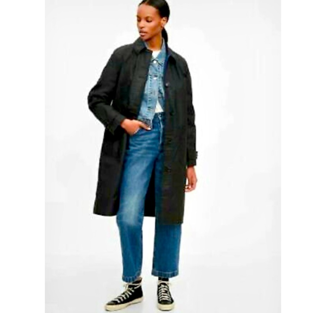 Gap Workforce limited work wear mac coat duster trench chore jacket black XS